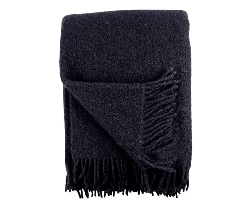 Wolldecke Schwarz