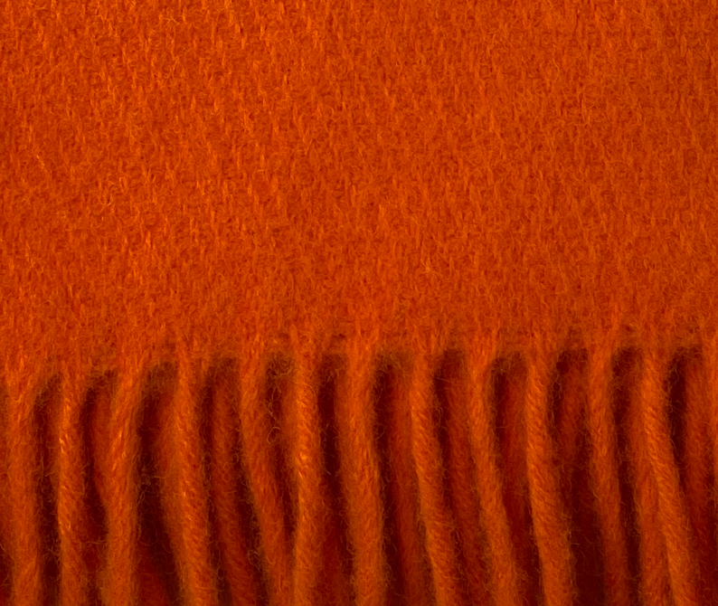 Wolldecke Orange