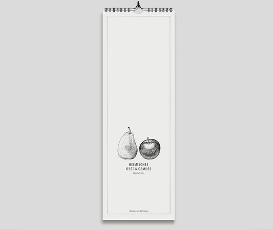 2025 Saisonkalender (Streifenformat)