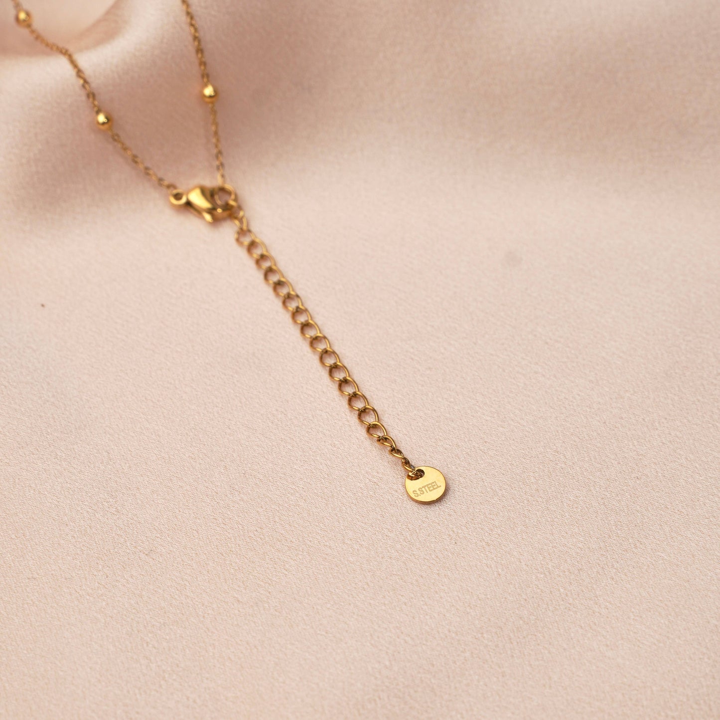 Halskette Medaillon Gold aus Edelstahl