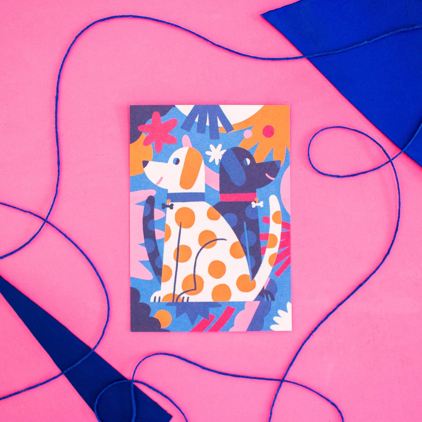 Hunde A6 Postkarte | Grußkarte mit Umschlag