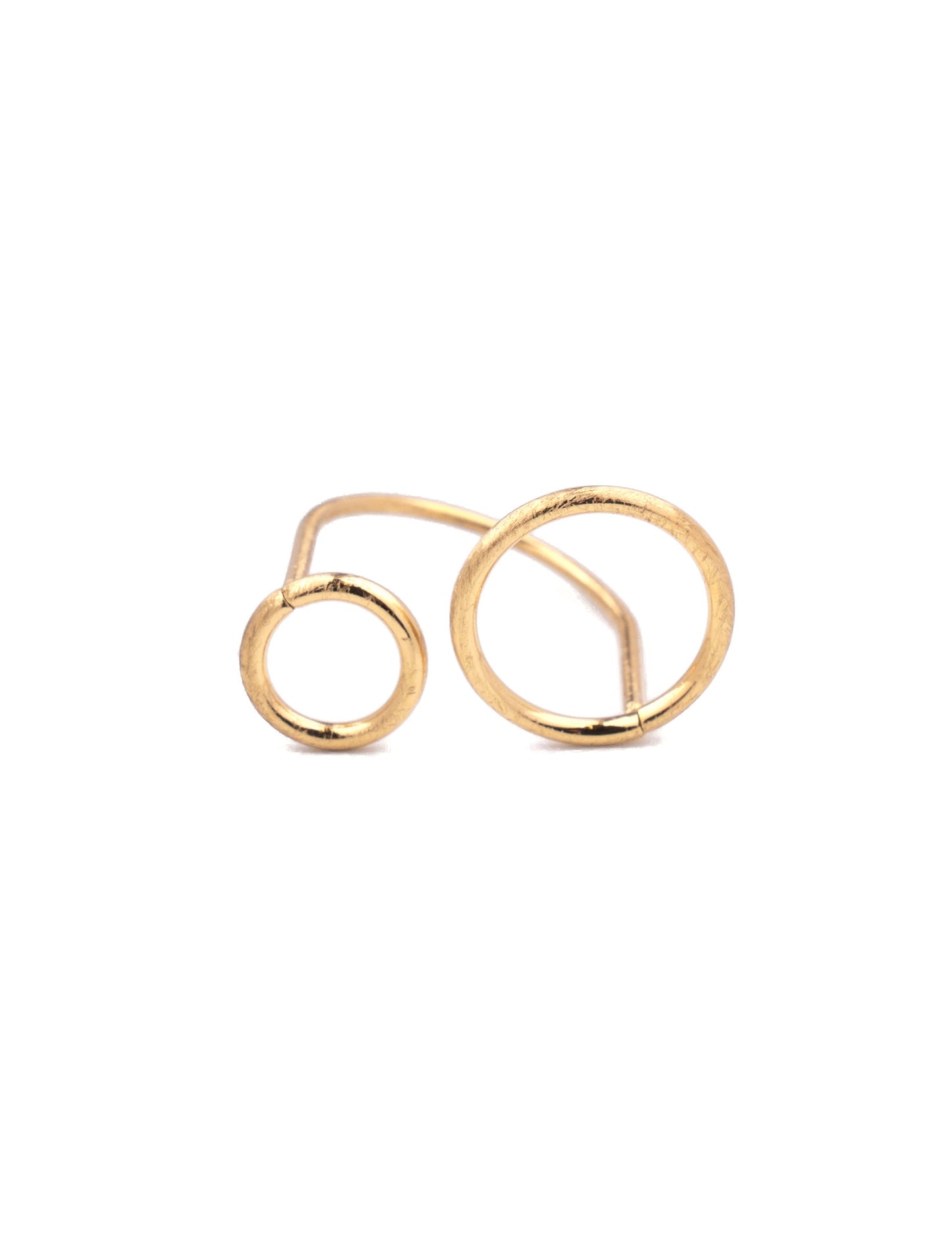 Ring Mack Gold aus Edelstahl | Verstellbar