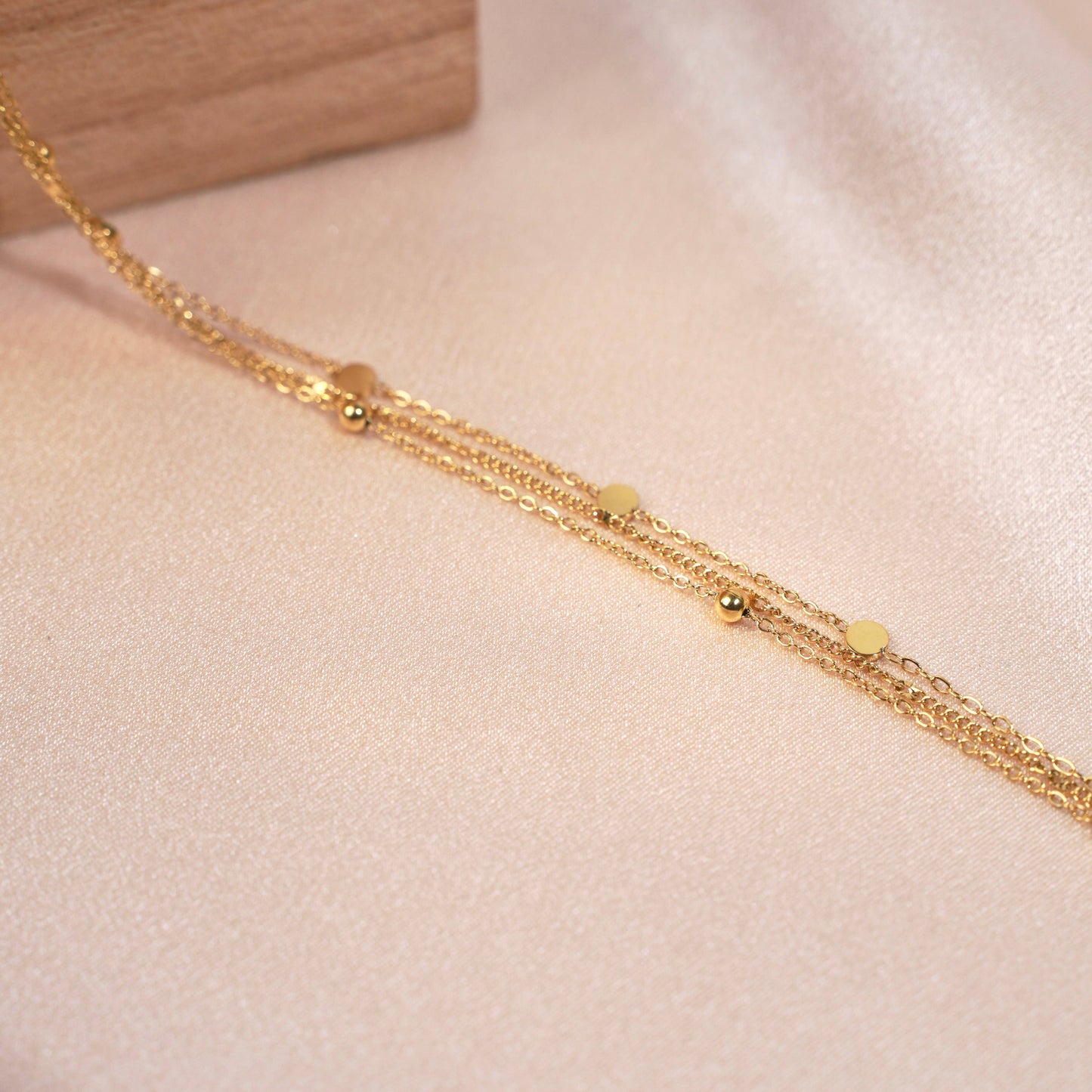 Armband Triple Gold aus Edelstahl