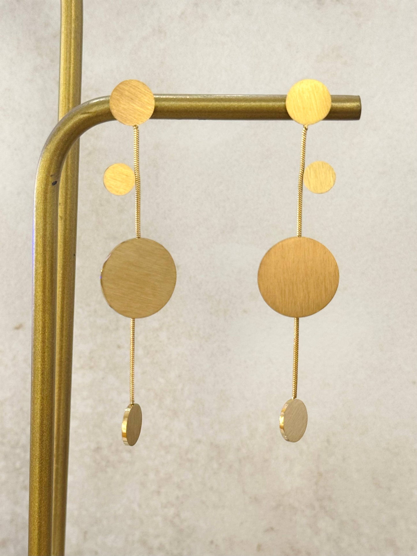 Bubble Tree Ohrringe Gold aus Edelstahl | Wasserdicht