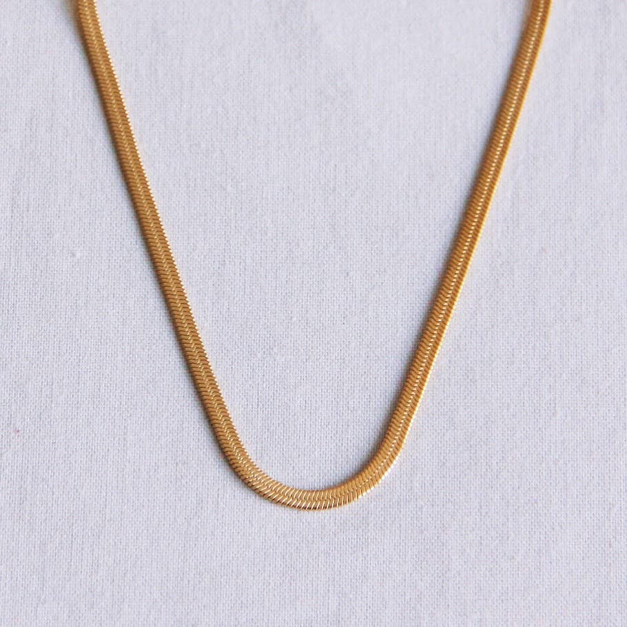 Schlangenkette Gold aus Edelstahl