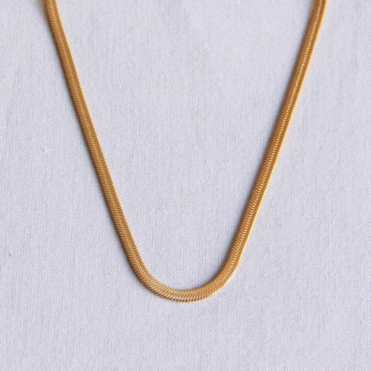 Schlangenkette Gold aus Edelstahl