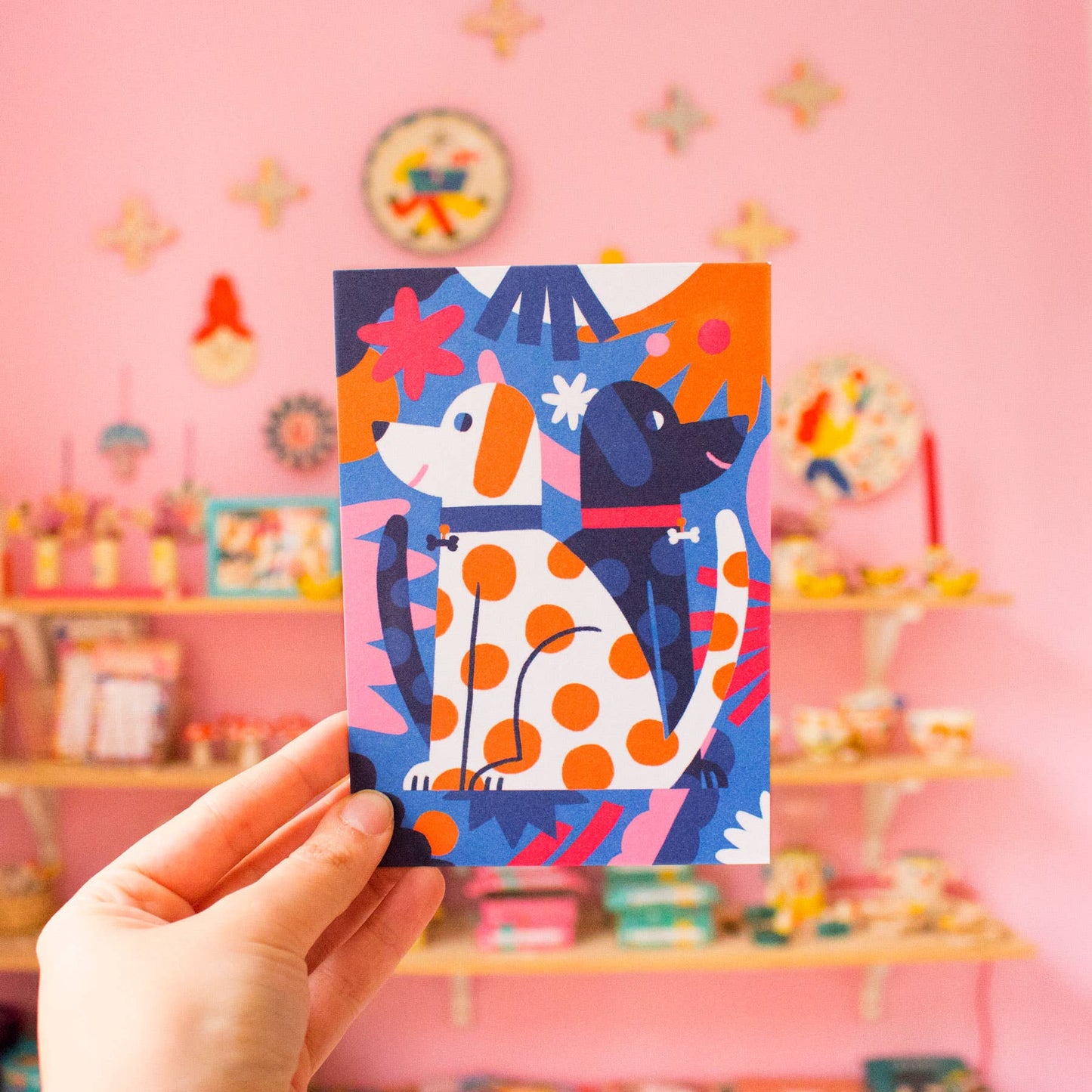 Hunde A6 Postkarte | Grußkarte mit Umschlag