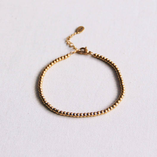 Perlenarmband Gold aus Edelstahl