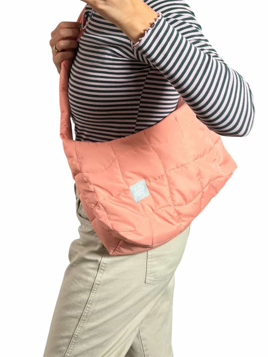 Gesteppte Schultertasche POLLY – Apricot