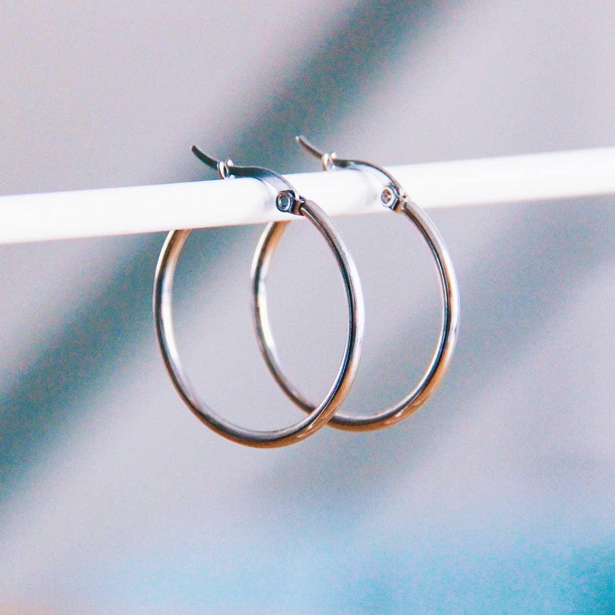 Hoops aus Edelstahl 30mm „Basic“ - Silber