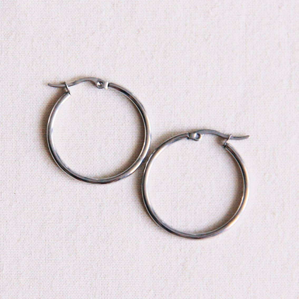 Hoops aus Edelstahl 30mm „Basic“ - Silber