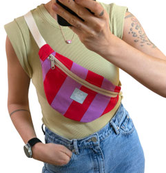 Bauchtasche JOE - Rot & Rosa