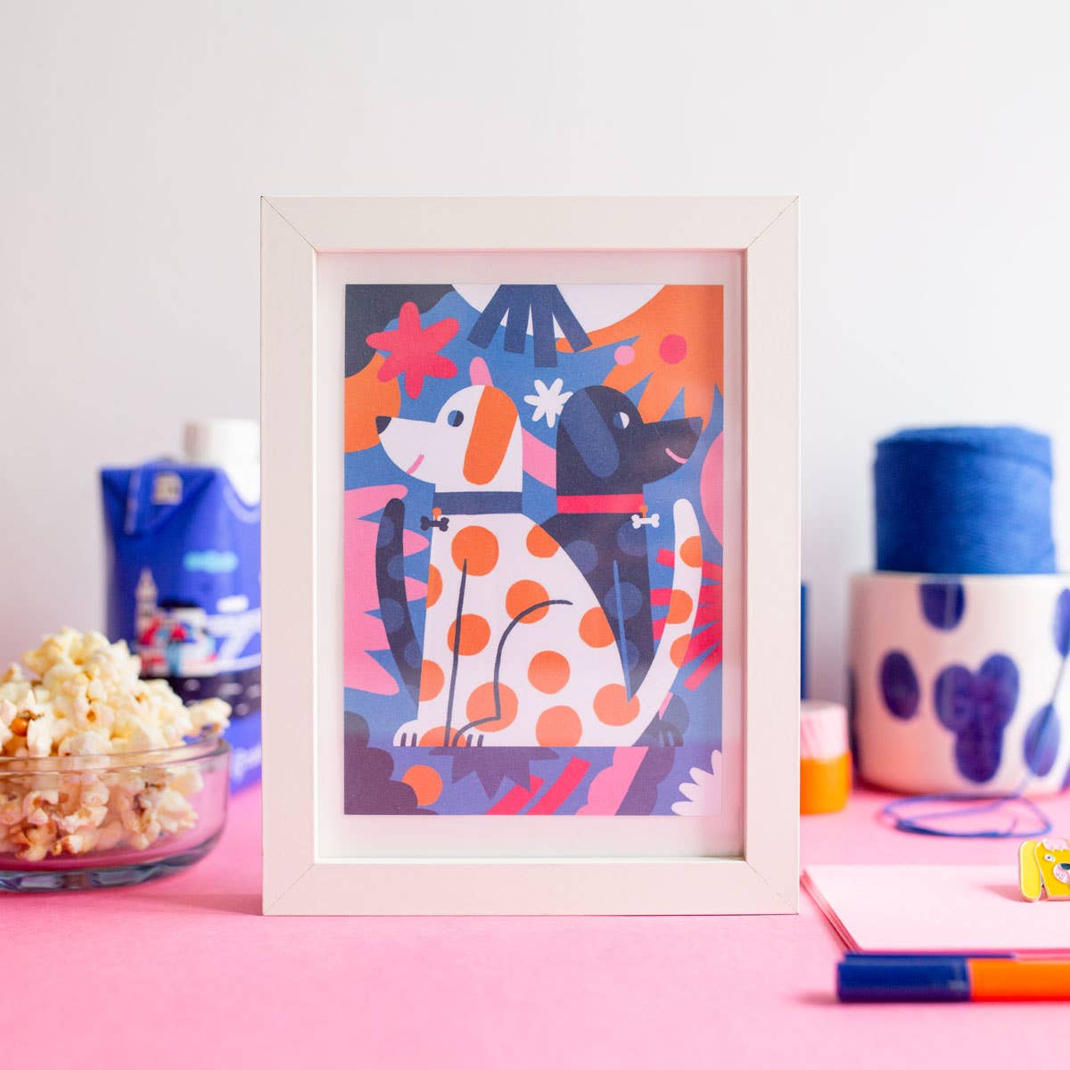 Hunde A6 Postkarte | Grußkarte mit Umschlag