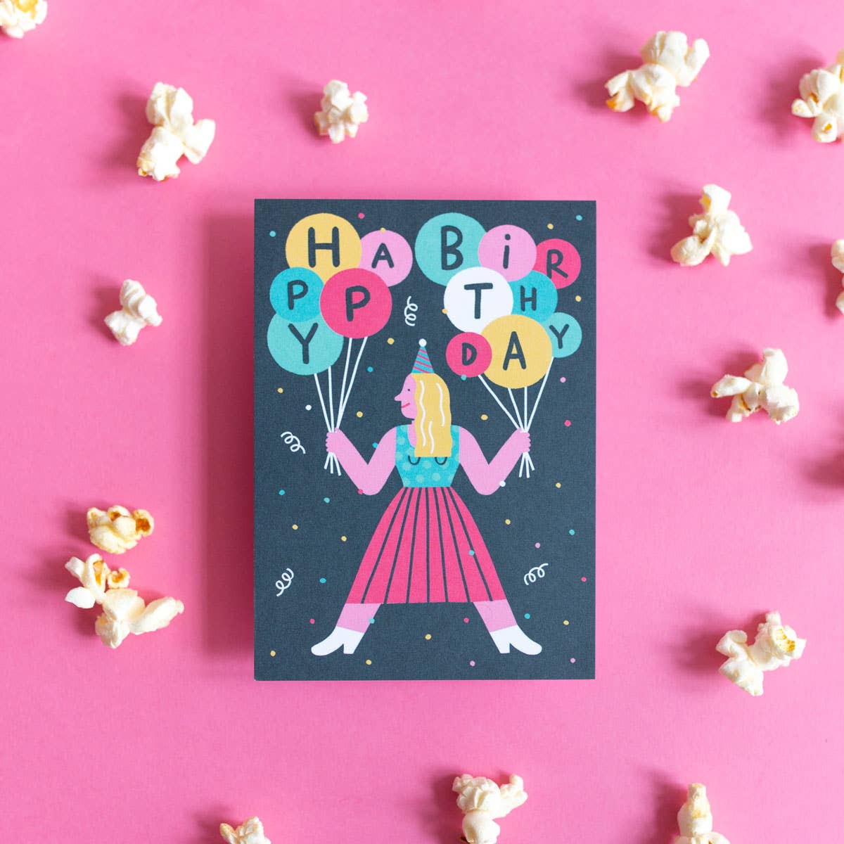 Happy Birthday | Geburtstagskarte mit Umschlag