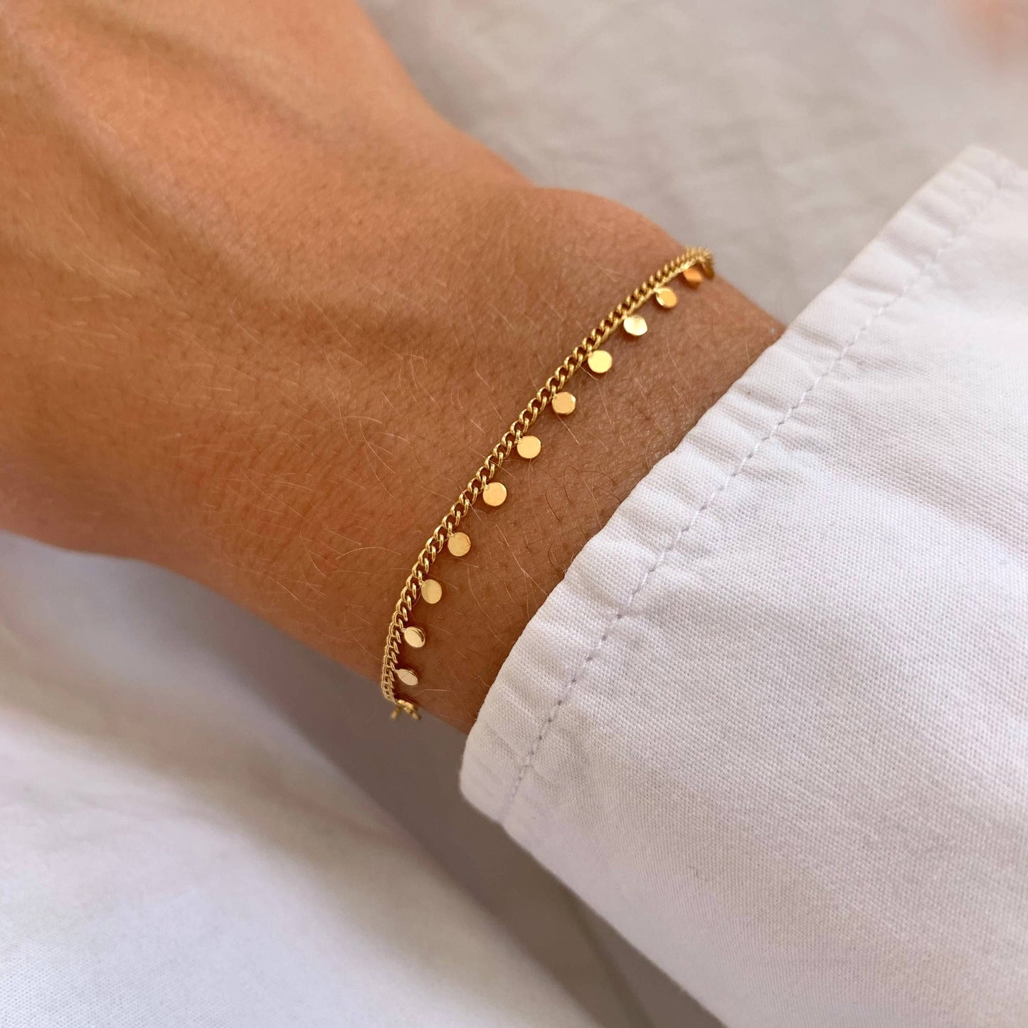 Armband Dots Gold aus Edelstahl