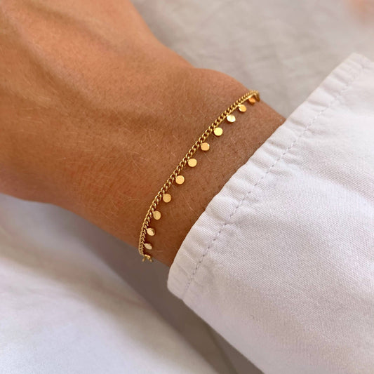 Armband Dots Gold aus Edelstahl
