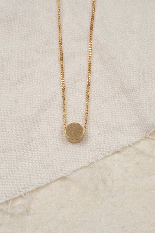FULL MOON | Minimalistische Messingkette