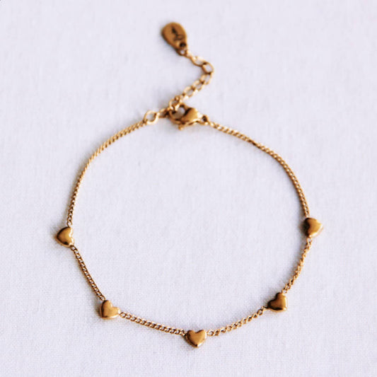 Armband MINI HERZEN Gold