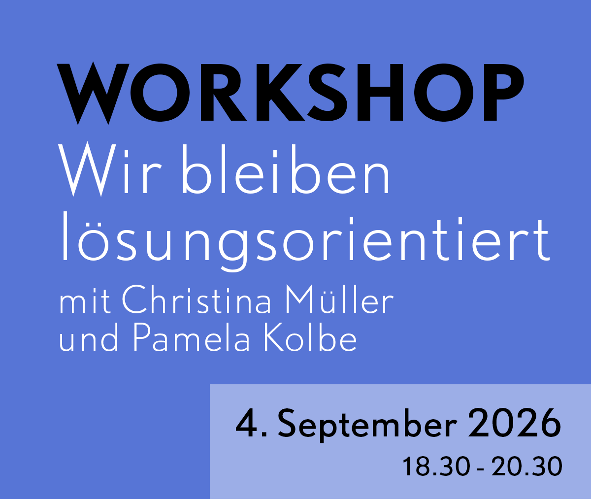 Wir bleiben lösungsorientiert!